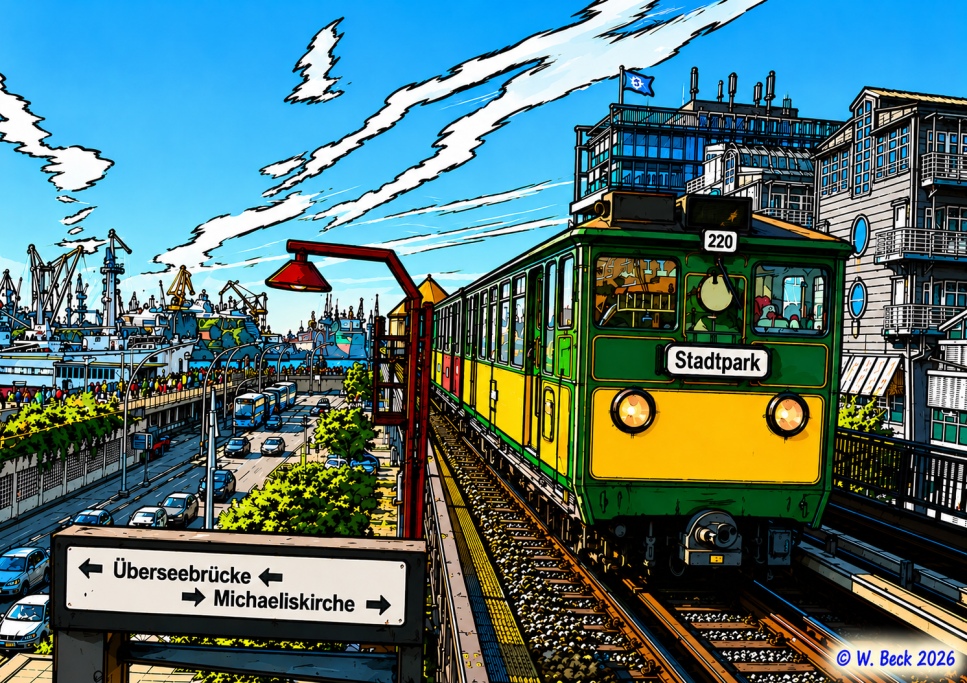 Historische Hamburger Hochbahn